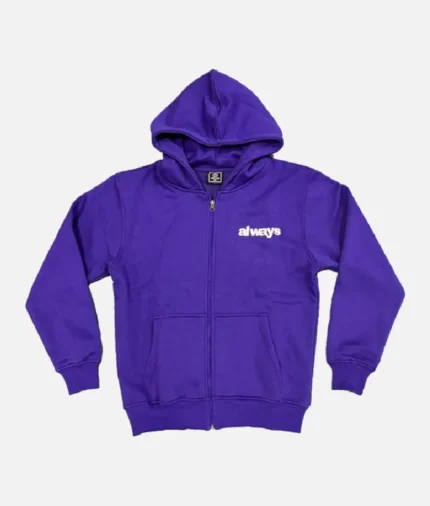 Adwysd Always Up Purple Zip Up Hoodie (2)