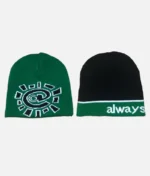 Adwysd Reversible No Cuff Beanie Green (2)